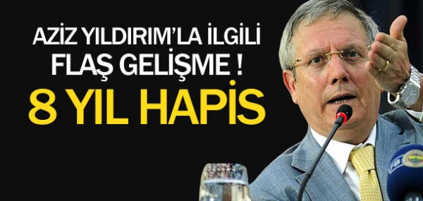 Aziz Yldrm'a 8 yl hapis talebi